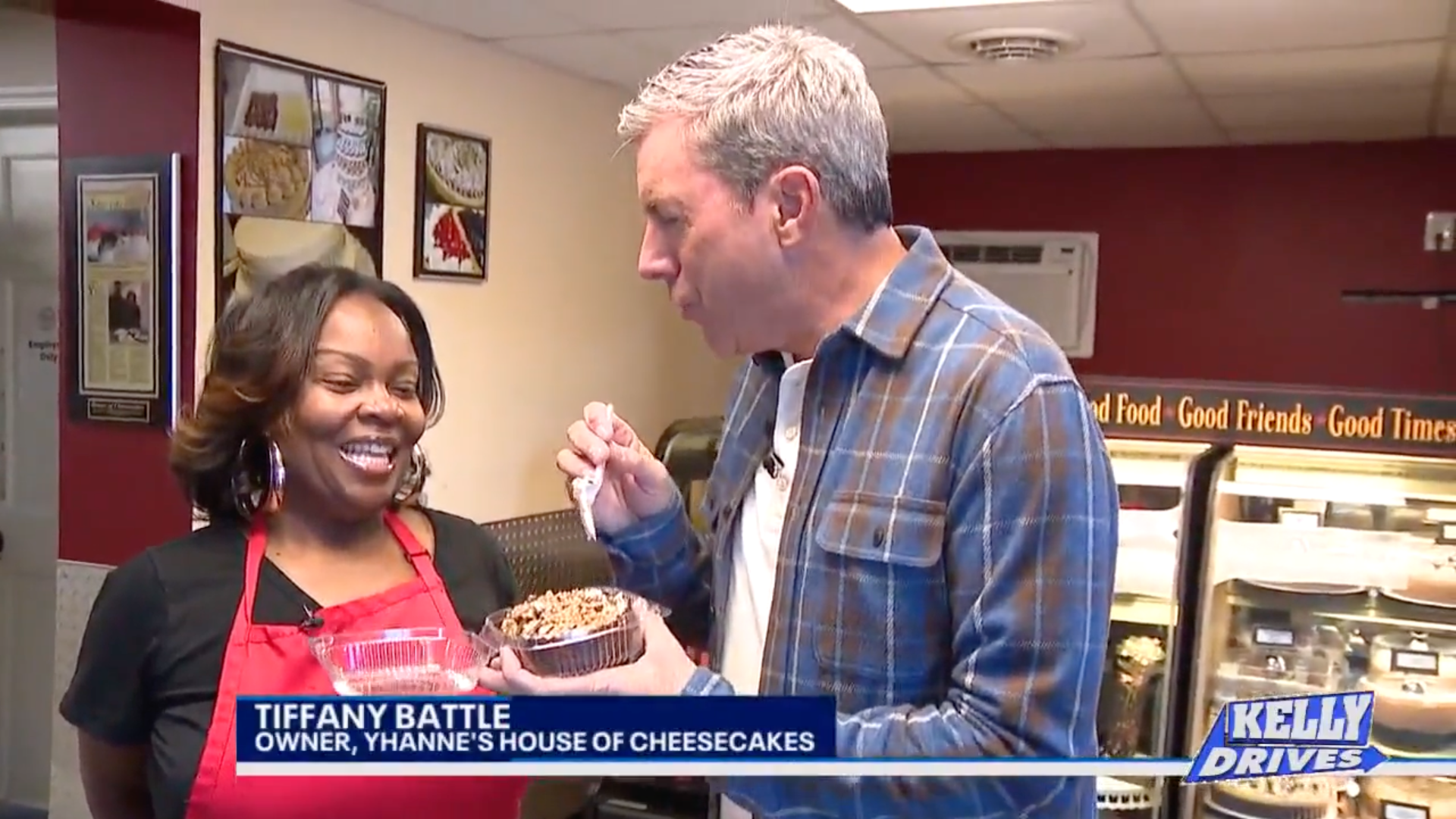 Kelly Drives: Working Out, Christmas Tree Shopping, Tons of Cheesecakes, Christmas in Cape May, and Lebanese Food   Fox 29’s Kelly Drives | December 4, 2024