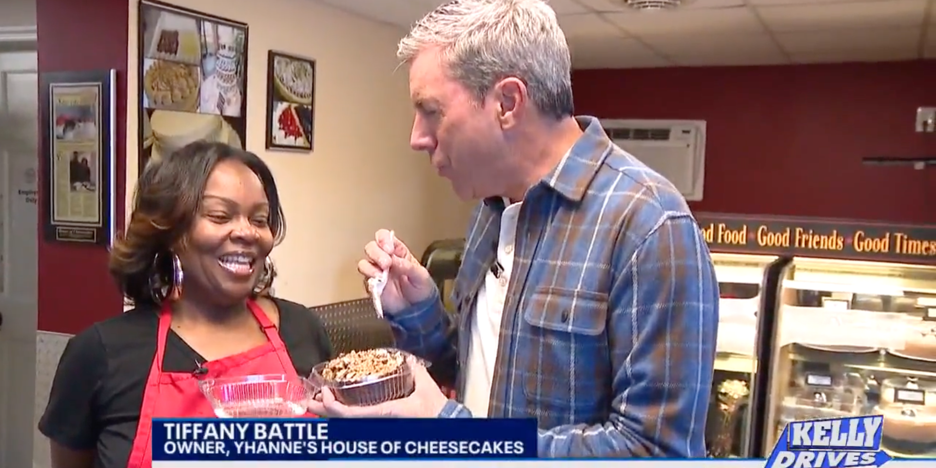 Kelly Drives: Working Out, Christmas Tree Shopping, Tons of Cheesecakes, Christmas in Cape May, and Lebanese Food   Fox 29’s Kelly Drives | December 4, 2024
